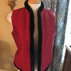 Chico’s Silk Quilted Vest